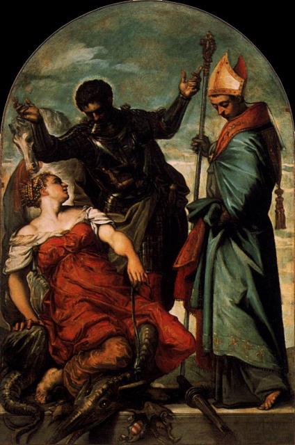 Tintoretto: St Louis, St George, and the Princess (Szent László, Szent György és a hercegnő)